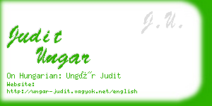 judit ungar business card
